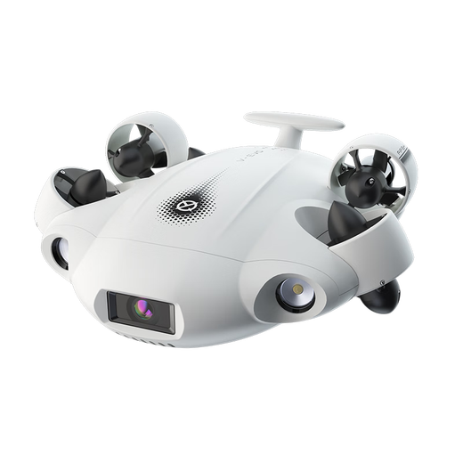 Fiftish Fin Source Technology V-EVO Unterwasser-Drohne 4K High Definition Camera Submersible, visuell ferngesteuerte U-Boot-Roboter intelligenter Aufnahmen, 100-Meter-Standard-Set, Upgrade-Version (externe Steckdose SD-Karte)