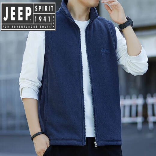 Jeep Spirit Jeep Spirit engrosado de chalecos de villero en espesor de otoño y collar de invierno Collar de trabajo Horse Clip Men's 6913 Military Green XL [121-140Jin [Jin equivale a 0.5 kg]]