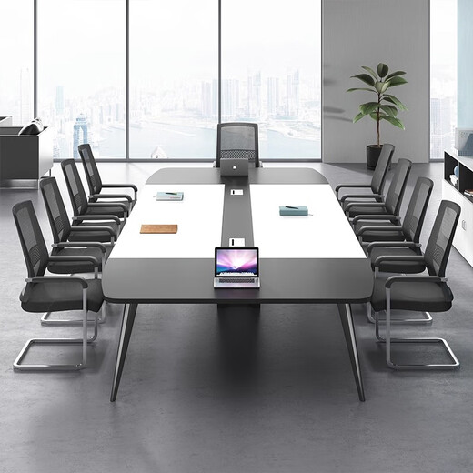 Sudhir conference table long table office desk and chair negotiation table staff combination rectangular customized color card (please contact customer service for details)