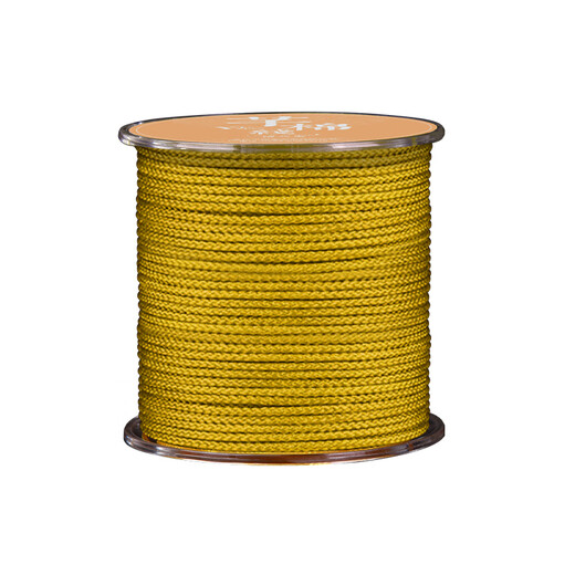 Luolan Meiwen's non-elastic bracelet string rope made of special braided jade thread and beads for Xingyue Bodhi Buddha beads, wear-resistant, gold 1.0MM, about 45 meters