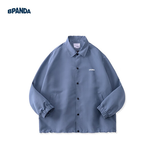 Panda Ben (ben.panda) Pu Yixing's same style jacket men's coat new work clothes cotton clothes men's trendy ins coaching clothes casual cotton clothes smoke blue (letter embroidery style) M