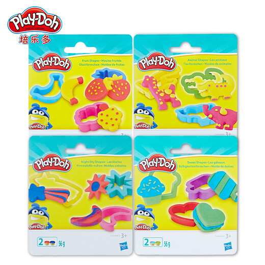 
[70% new] Hasbro Colorful Mud Plasticine DIY Children's Toys Tools Fun Small Set Animal Shape + Fruit Shape + Night Sky Shape + Dessert Shape E0801