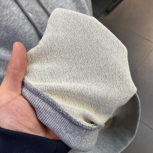 阿迪达斯 （adidas）卫衣男装春运动服针织连帽上衣套头衫 IC9759灰色/纯色 L