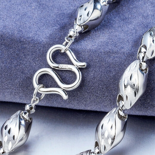 Jintiandi Jewelry Men's Platinum Necklace PT950 Domineering and Thick Knight Necklace for Boyfriend and Husband 66.26g