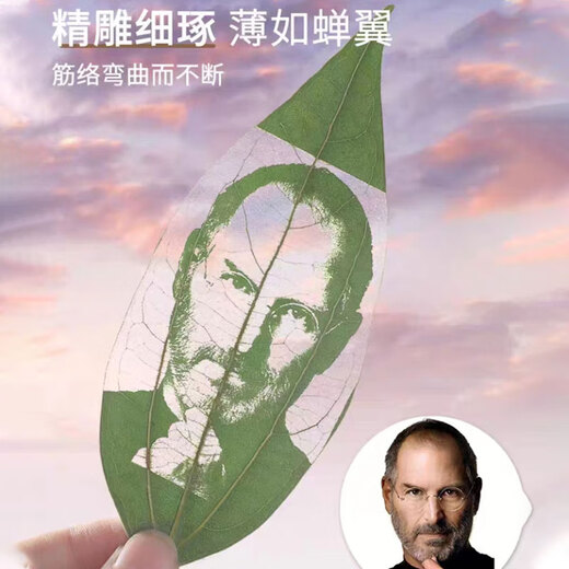 山迪树叶雕刻定制照片生日礼物送女友老婆男生一周年纪念日叶雕摆件 梧桐叶-8寸灯光相框(可代写贺卡)