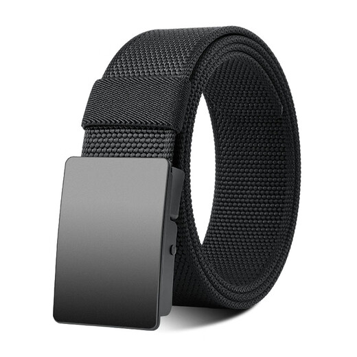 Extremely men's thickened nylon belt casual and versatile automatic buckle woven canvas belt jeans belt holiday gift