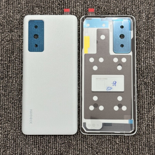 Yingtang is suitable for Xiaomi Mi 12 original glass back cover, Mi 12X original back shell, mobile phone battery cover, Mi 12S shell, Mi 12/X/S back cover purple + without frame