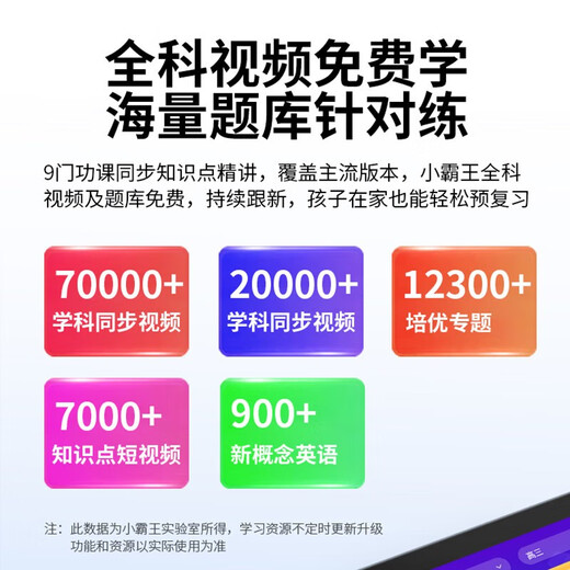 Xiaobawang N10 tablet computer learning machine AI intelligent point reading comprehensive curriculum synchronization for primary school students to junior high school and high school textbooks tutoring machine online class artifact special step by step improvement K8Pro 8G+256G+256G nine-door synchronization
