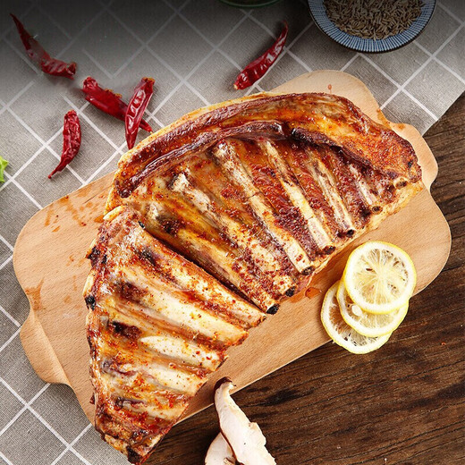 Donglaishun Inner Mongolia lamb raw cut bone-in mutton chops 2.4 Jin Jin equals 0.5 kg BBQ stewed lamb ribs Halal Chinese time-honored brand