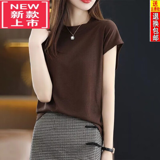 Tasihong 200jin [Jin equivale a 0.5 kg] suéter de seda de hielo portátil para mujeres camiseta de manga coreana de manga corta de manga coreana de verano de moda del color top color [9922 seda de hielo] l [sugerencia 105-115Jin [Jin equivale a 0.5 kg]]]