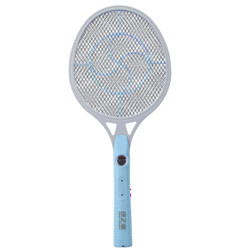 Green Source Rechargeable Electric Mosquito Swatter (Blue) Mosquito Killer Rechargeable Mosquito Killer Swatter Household Battery Large Mesh Electric Fly Swatter Repellent Mosquito Swatter