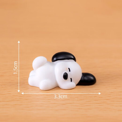 Yumi dog ornaments micro-landscape black and white puppy doll DIY decoration accessories living room entrance car desktop small ornaments 4 packs [1 each] black and white puppy 4 models