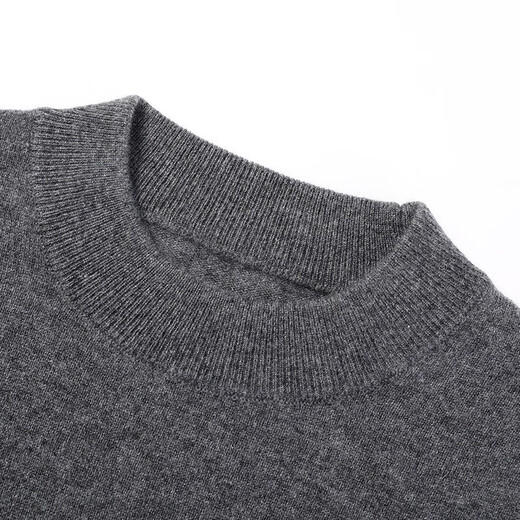 Hengyuanxiang Cashmere Sweater masculin à demi-collé de col roulé moyen d'âge moyen Pure Pullmere d'automne et d'hiver Business Casual Warm Sweater Navy Blue XL 180