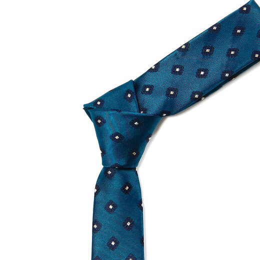 CAMICISSIMA mulberry silk with tie blue background blue yellow jacquard men's business casual versatile blue background blue yellow