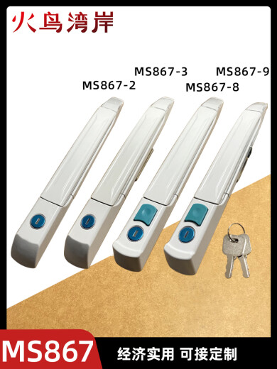 云启格MS867-2-3连杆锁威图柜门锁把手适用于动车配电箱门锁MS867-8-9 MS867-8