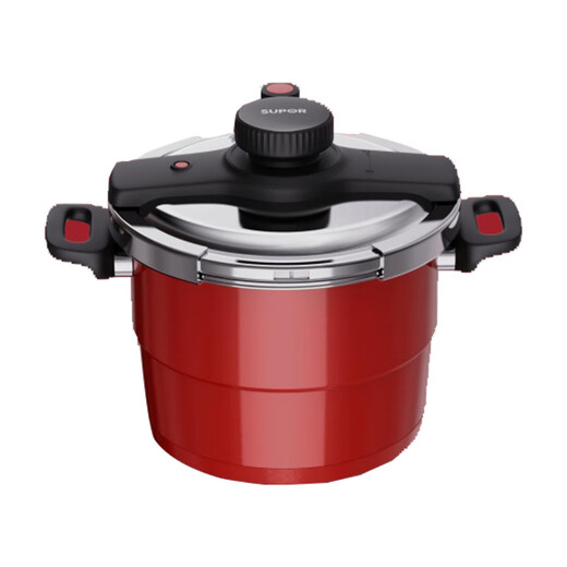 SUPOR 7.2L pressure cooker 22cm red pressure cooker 304 stainless steel without stove YW229KC2