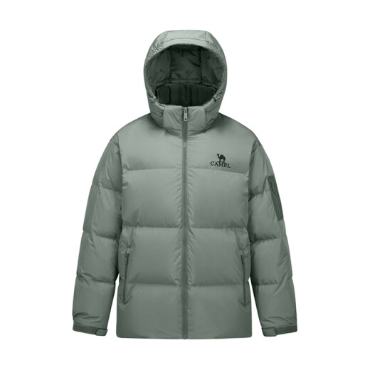 Camel Volcano 689 Down Jacket For Men's New Autumn and Winter Winter, a prueba de viento y challe, a prueba de frío y chaqueta con capucha cálida para mujeres, hombres y mujeres negros fantasma l