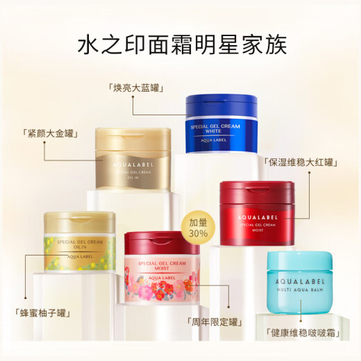 Shiseido Watermark five-in-one anti-wrinkle firming cream 90g/box upgraded version of emulsion hydrating moisturizing gel gold can