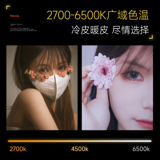 Sidande Q100C energy set photography fill light 100W full color RGB portable always bright flash light soft light pocket light professional outdoor shooting video film and television 100-watt portrait light