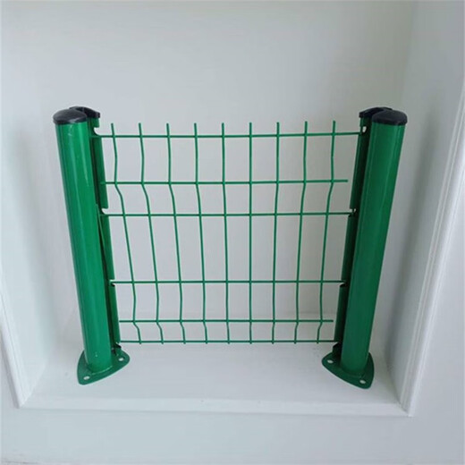鑫绿源桃型柱护栏网围栏别墅小区围墙护栏加粗加厚铁丝网围栏护栏防护网 1.5米高*3米长 丝径5.0mm粗