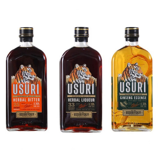 USURI俄罗斯巴里赞姆虎头酒配制酒町酒强町酒草町酒蜜町酒 500mL 1瓶 单瓶装 强町