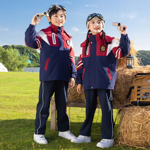 Iluotontz Escuela infantil de ropa de uniforme de rendimiento de uniforme para niños y niñas más lana engrosado deportes al aire libre Ropa de tres en una clase Clase de tres piezas 6636 Set 170 de cuatro piezas 170