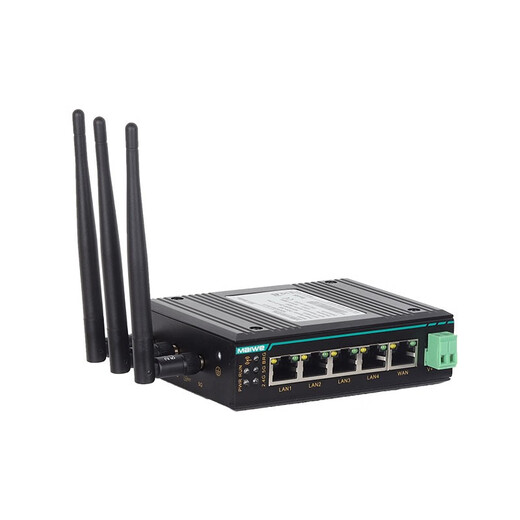 迈威工业无线路由器1路WAN+4路LAN双频Wi-Fi工业级卡轨式无线AP MIAP6200-P-3N25-5T