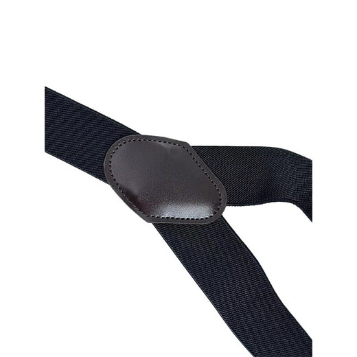 Dofinison suspenders men's trousers suspenders Y-shaped 6-clip trouser belt shirt formal business suspenders clip men's non-slip suspenders black 6-clip [gift box]