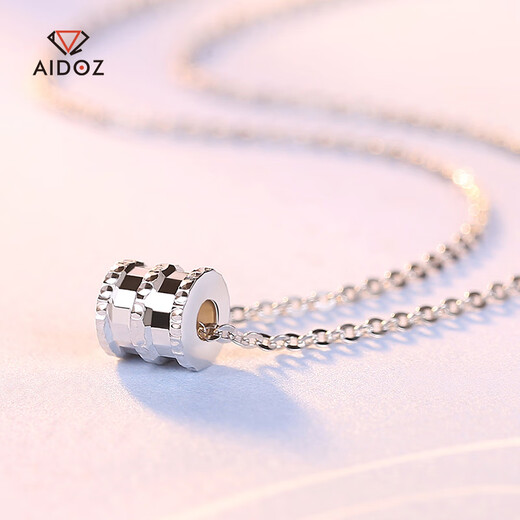 Aido Diamond pt950 platinum small waist necklace for your girlfriend platinum set necklace medium version weighs 3.7-3.9 grams