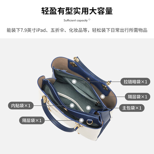 Cnoles handbag women's large capacity high-end brand gift for girlfriend and wife's birthday single shoulder crossbody bag