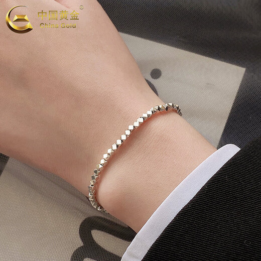China Gold (China Gold) Fuß Silber Broken Silberarmband für Frauen Schmuck Valentinstag Geburtstagsgeschenk für Freundin und Frau Fuß Silber Broken Silberarmband für Frauen