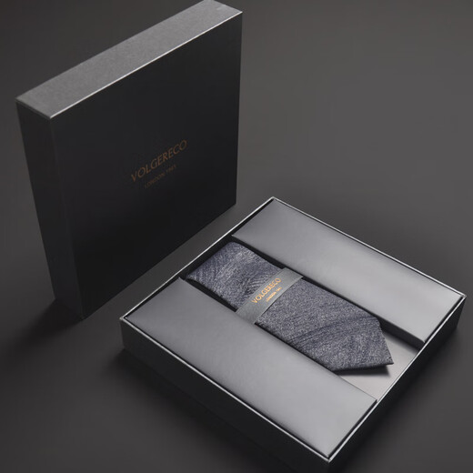 Volgereco [Reino Unido VG] Caja de regalo de corbata de negocios para hombres Desgaste formal de alta gama sin golpes a mano sin nudarse 7 cm Matrimonio VG07 Estilo clásico de manejo de mano