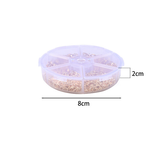 OSRO diy open ring connecting ring earrings bracelet necklace buckle connector handmade material package white k color 6 Specifications + box