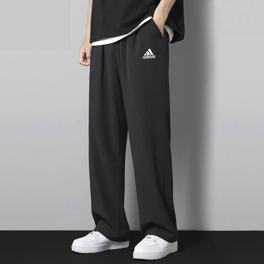 阿迪达斯 （adidas） 男裤 春季新款休闲运动裤时尚卫裤跑步长裤EI5593 GK9273【毛圈|直筒】 L
