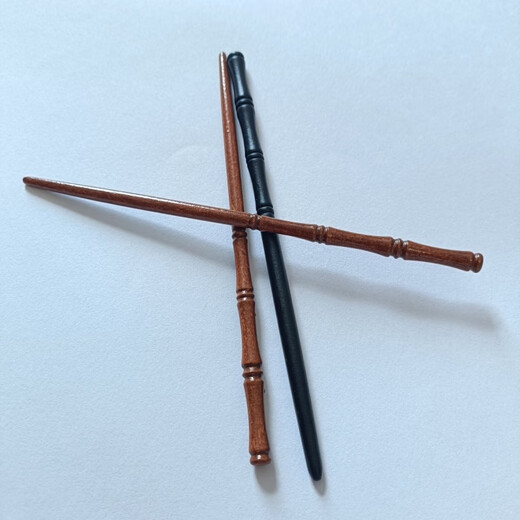 Timo Bamboo Wooden Hairpin Women's Ancient Style Hairpin Bundled Hairpin Simple Modern Wooden Hairpin Headgear Hanfu Hair Accessory Khaki