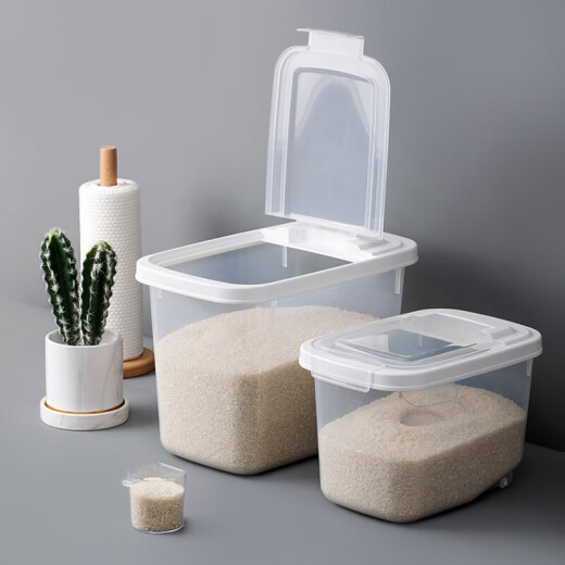 Camellia rice bucket rice storage box flour bucket rice cylinder storage box rice box 10 Jin [Jin equals 0.5 kg] packed * 2 pieces 20 Jin [ Jin equal to 0.5 kg] packed 012002*2