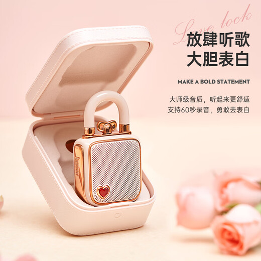 Divoom Click Sound Konzentrisches Schloss Home Desktop Niedlicher kleiner Audio-Bluetooth-Lautsprecher Mini Wireless Outdoor Tragbarer Subwoofer Retro Praktisches Grammophon Paar Beichte Geburtstagsgeschenk