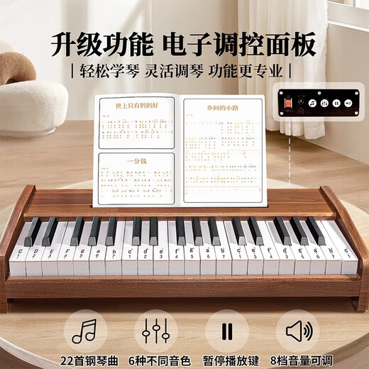 可优萌儿童钢琴玩具1-3岁小钢琴宝宝电子琴婴儿2两岁一周岁生日礼物女童 【25键】插/电池两用丨乐谱+琴贴 小朋友小女孩幼儿园男宝女宝