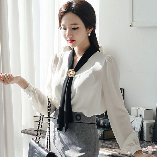 Xiaose silk scarf buckle high-end brooch waist knotted clothes hem pin silk scarf dual-purpose corsage birthday gift flower scarf button XZ0174