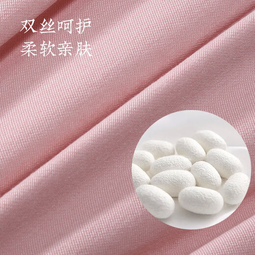 The long dream quilt is cored in four seasons, silkworms are soft in four seasons, spring and autumn are quilts are universal in four seasons, apricot flour 200*230cm