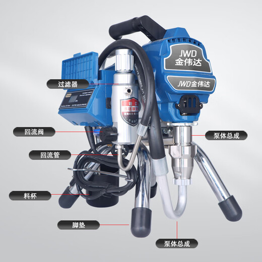 
Ji Litian custom plunger sprayer 395 495 595 695 Pump body assembly plunger rod sealing ring sprayer accessories 390-395-490-495 Stainless steel plunger rod