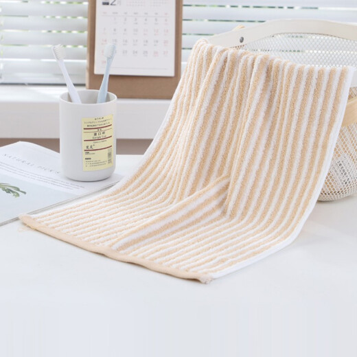 Toalla de algodón puro dorado GA1047A Algodón de algodón completo Lavado y baño para niños y baño suave y absorbente y no es fácil perder el cabello para hombres y mujeres 4 tiras (gris + amarillo + marrón + verde)