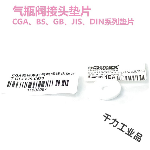 CGA170 180 320 330 580 660 670 678 679 JISW22 PTFE CGA180垫片PTFE材质