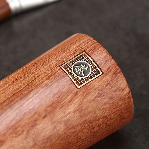 Jiutang Tea Ceremony Six Gentlemen Light Luxury High-end Solid Wood Kung Fu Tea Set Accessories Tea Knife Tea Clip Tea Making Tool Set Thickened Tube (ZF) Rosewood Six Gentlemen