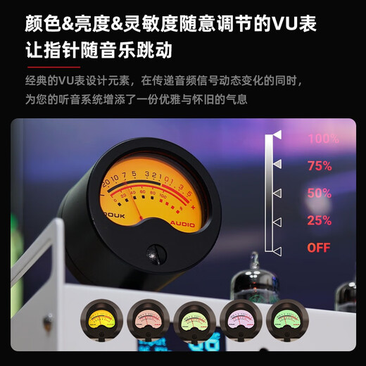 DOUK AUDIO P1 PLUS tube preamplifier USB DAC headphone amp with VU meter DSD256 Bluetooth 5.1 preamplifier P1 PLUS