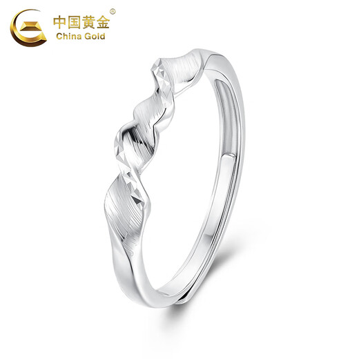 CHINA GOLD Fashion Möbius Ring PT950 Platinum Ring New Lover Birthday Gift Year of the Horse Animal Year Gift Möbius Platinum Ring About 2.7g