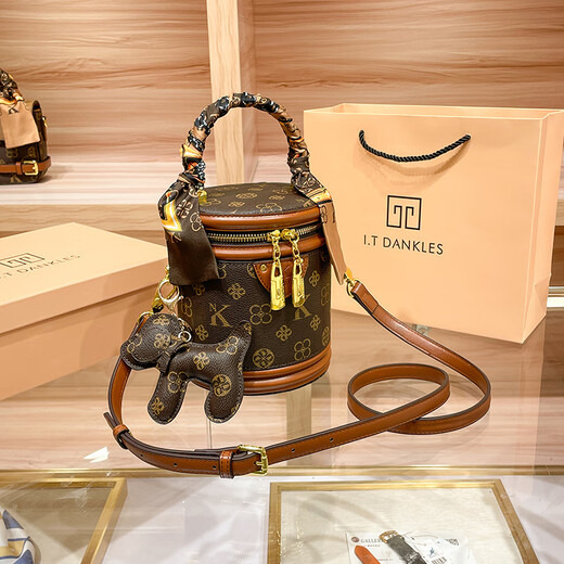 I.t dankles hong kong marque authentique en cuir sac féminin 2025 Nouveau sac de seau rétro léger