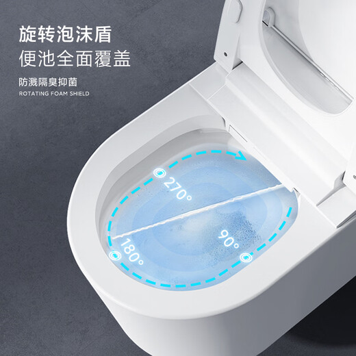 KG wall-mounted smart toilet does not require a pre-embedded water tank, no water pressure requirements, suspended floating wall row fully automatic toilet KM2 voice version top version gray built-in pressurized water tank - no choice of installation scene