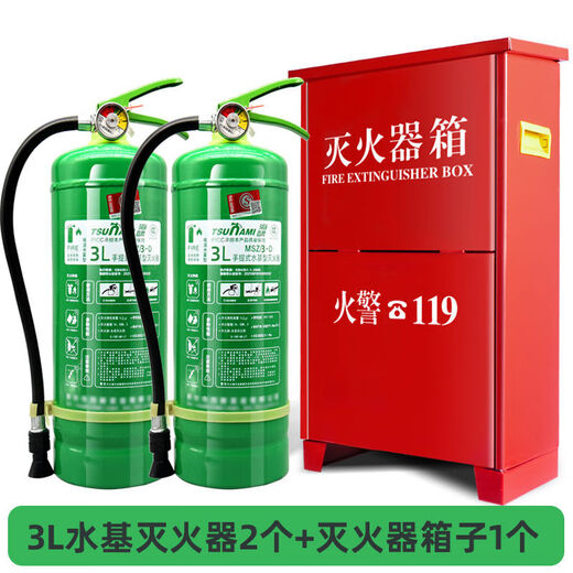 Water-based fire extinguisher for shops, foam environmentally friendly green fire extinguishing type 2L/3/6/9 liter fire equipment 3L water-based fire extinguisher for company stores