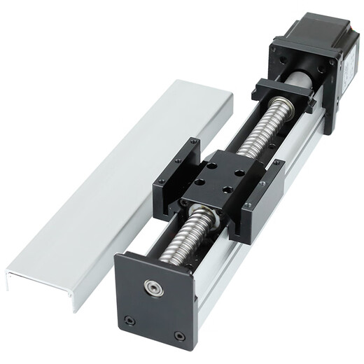 Kezhitu -Schraubenstab Schiebetischmodul Versiegelung Staubsicherer Ball Linear Doppelführung Plattform Cross Gantry Can 1204/100mm enthält 57*56 Motor 12041
